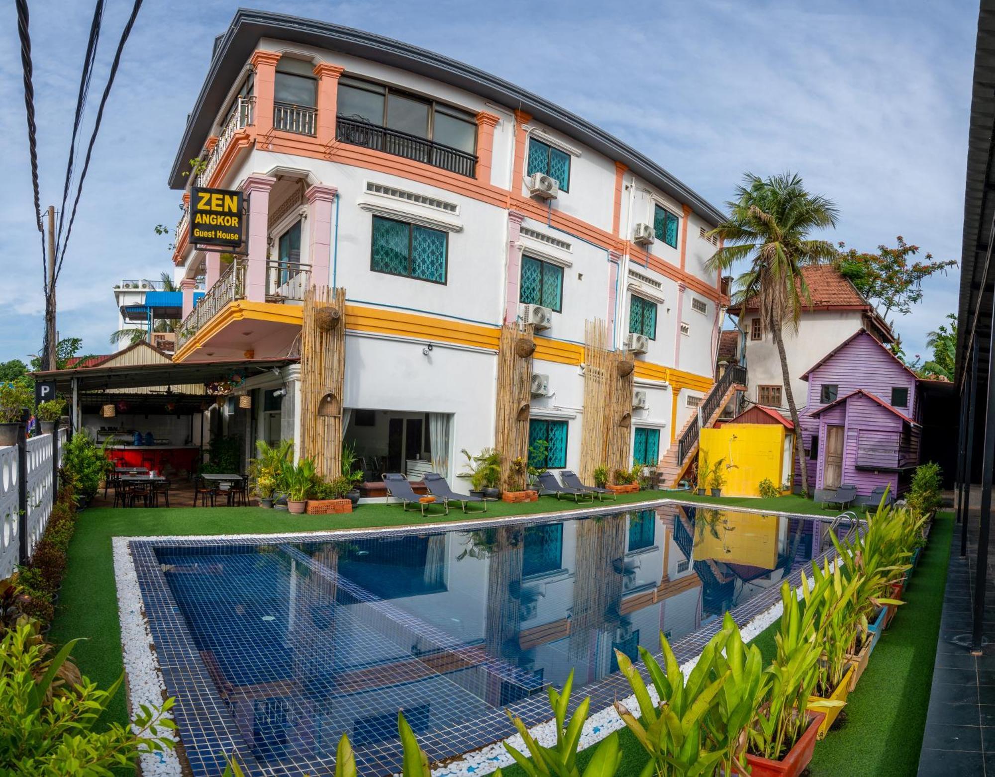 Zen Angkor Guest House Ciudad de Siem Riep Exterior foto